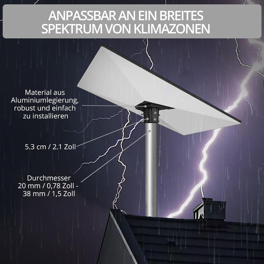 Justech Starlink Gen 3 Rohradapter, Mastmontagekit aus Aluminiumlegierung für Starlink Standard Dish