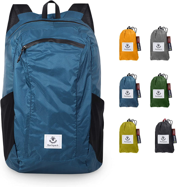 4Monster Faltbarer Rucksack Ultra Leicht, Unisex Tagesrucksack Outdoor, Wasserdichter Wanderrucksack