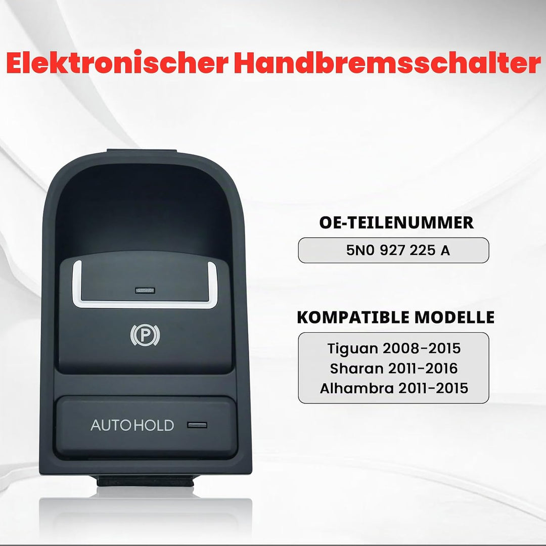 ZEALfix  EPB Elektrische Handbremse Feststell Bremsschalter Schalter 5N0927225A für Sharan Tiguan Al
