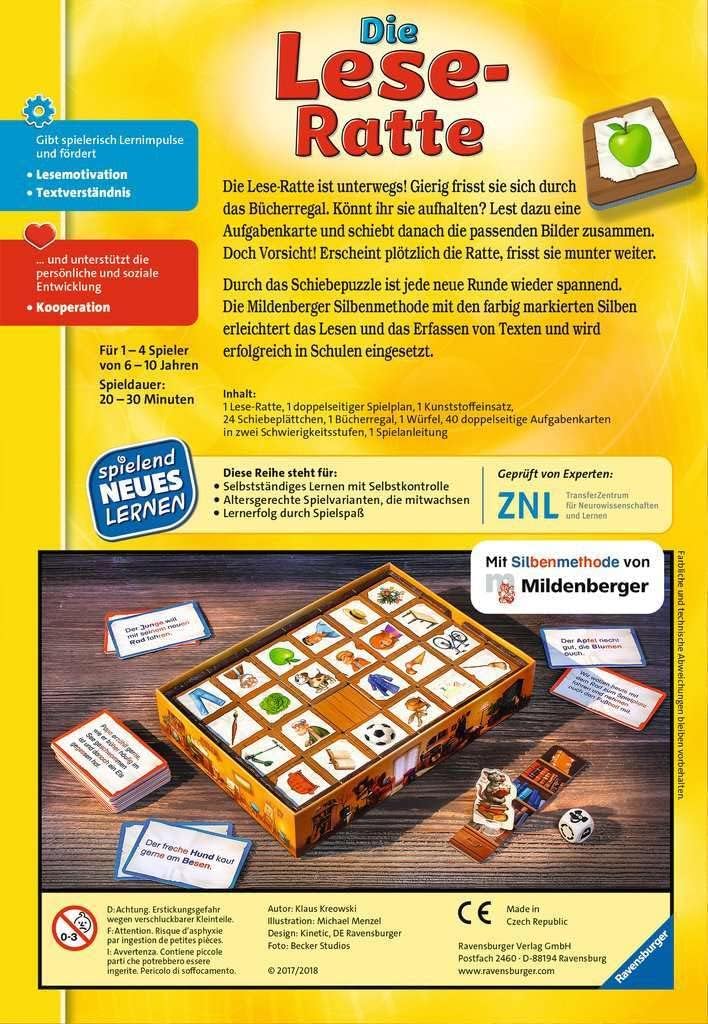 Ravensburger 24956 - Die Lese-Ratte - Spielen und Lernen für Kinder & 24973 - Affenstarke Zahlen-Ban