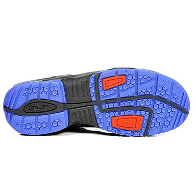 ELTEN Herren Elten Veiligheidsschoenen Esd S1, heren, sportief, licht, zwart/blauw, stalen neus Sich