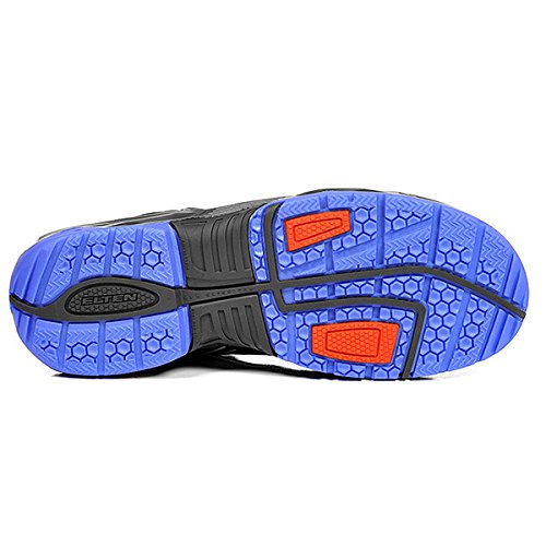 ELTEN Herren Elten Veiligheidsschoenen Esd S1, heren, sportief, licht, zwart/blauw, stalen neus Sich