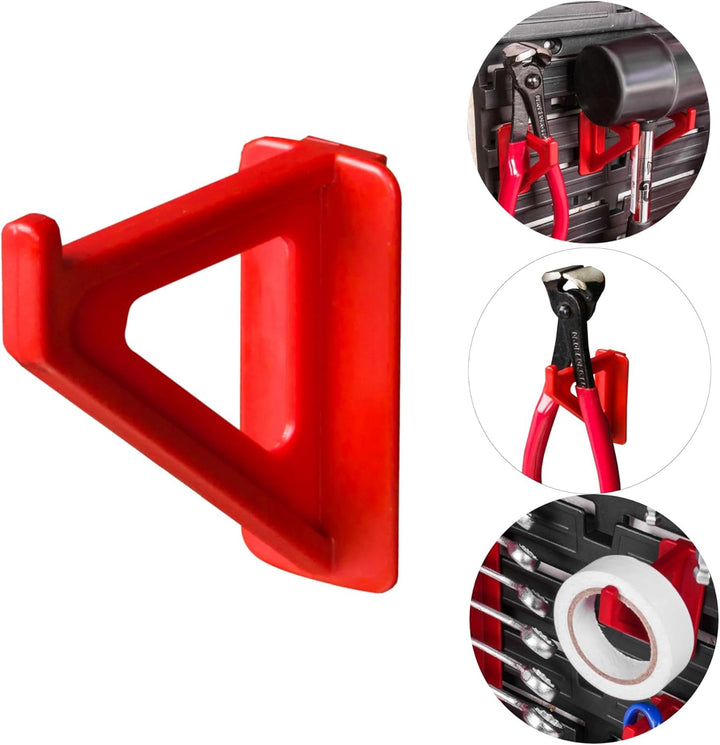 botle 100 tlg Grosse Werkzeugträger Haken Klemmen (LxBxH) 6,2x0,6x5,5 cm Rot Werkzeugwand Werkzeugha