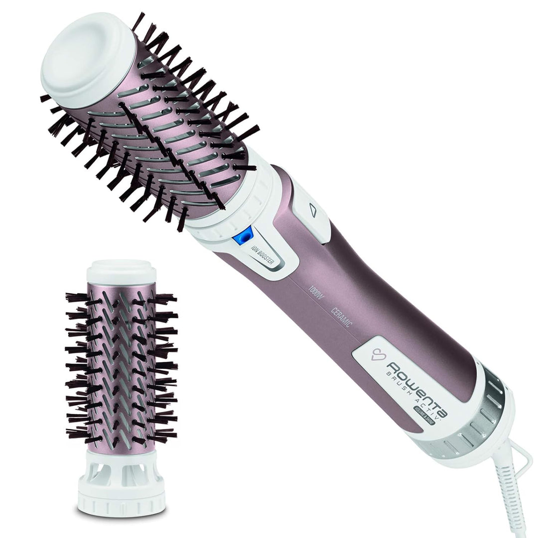 Rowenta Warmluftbürste CF9540 Brush Activ Premium Care | Mit Naturborsten | Kaschmir-Keratin-Beschic