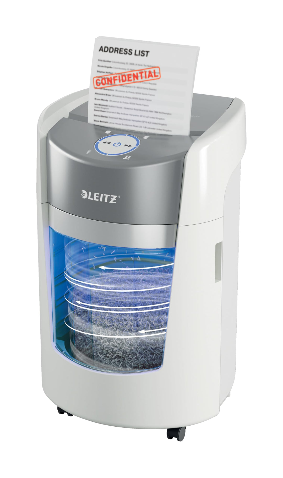 Leitz IQ Optimax Small Office 350 P5 Aktenvernichter, Mikroschnitt, Bis 8 Blatt 80 g/m², 33 Prozent