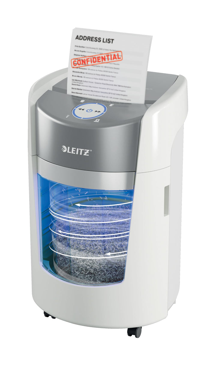 Leitz IQ Optimax Small Office 350 P5 Aktenvernichter, Mikroschnitt, Bis 8 Blatt 80 g/m², 33 Prozent
