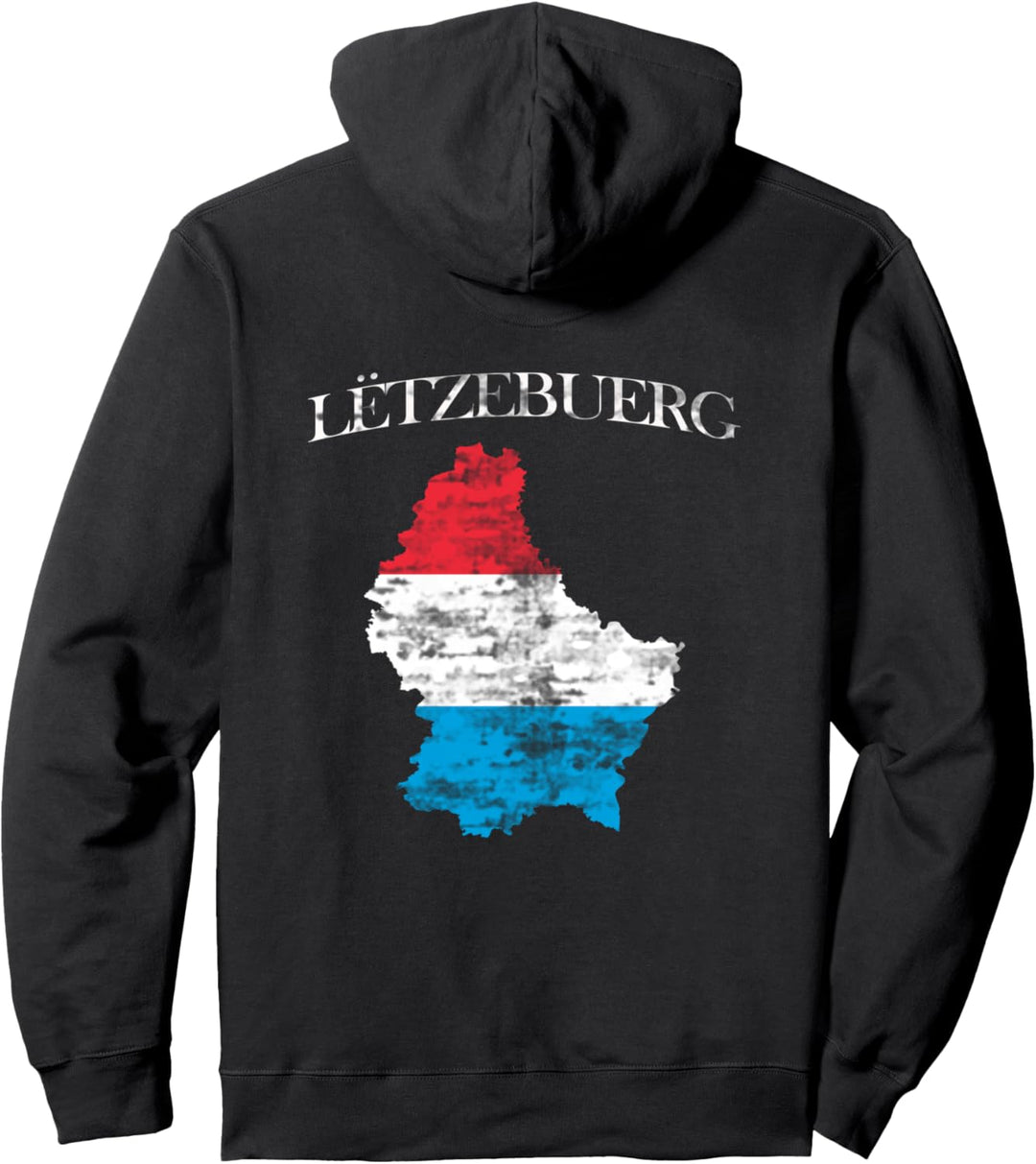 Luxemburg Luxemburgische Stolz Flagge Pullover Hoodie