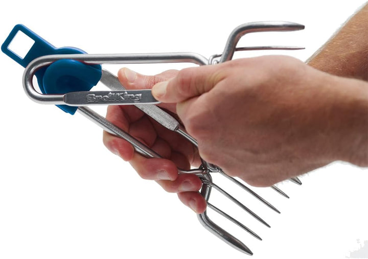 Broil King Pulled Pork Gabeln - 2er Set, Robuste Edelstahl BBQ Krallen für Perfekte Fleischzubereitu