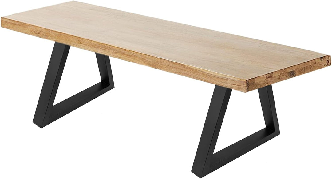 PrimeMatik - Beine für Kleiner Tisch rechteckig aus Stahl 480 x 60 x 420 mm 2-Pack