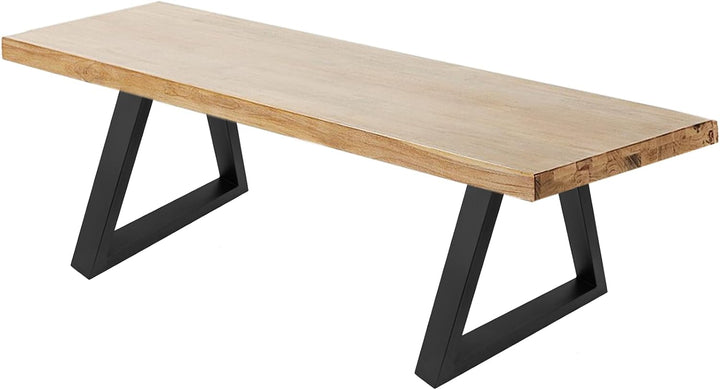 PrimeMatik - Beine für Kleiner Tisch rechteckig aus Stahl 480 x 60 x 420 mm 2-Pack