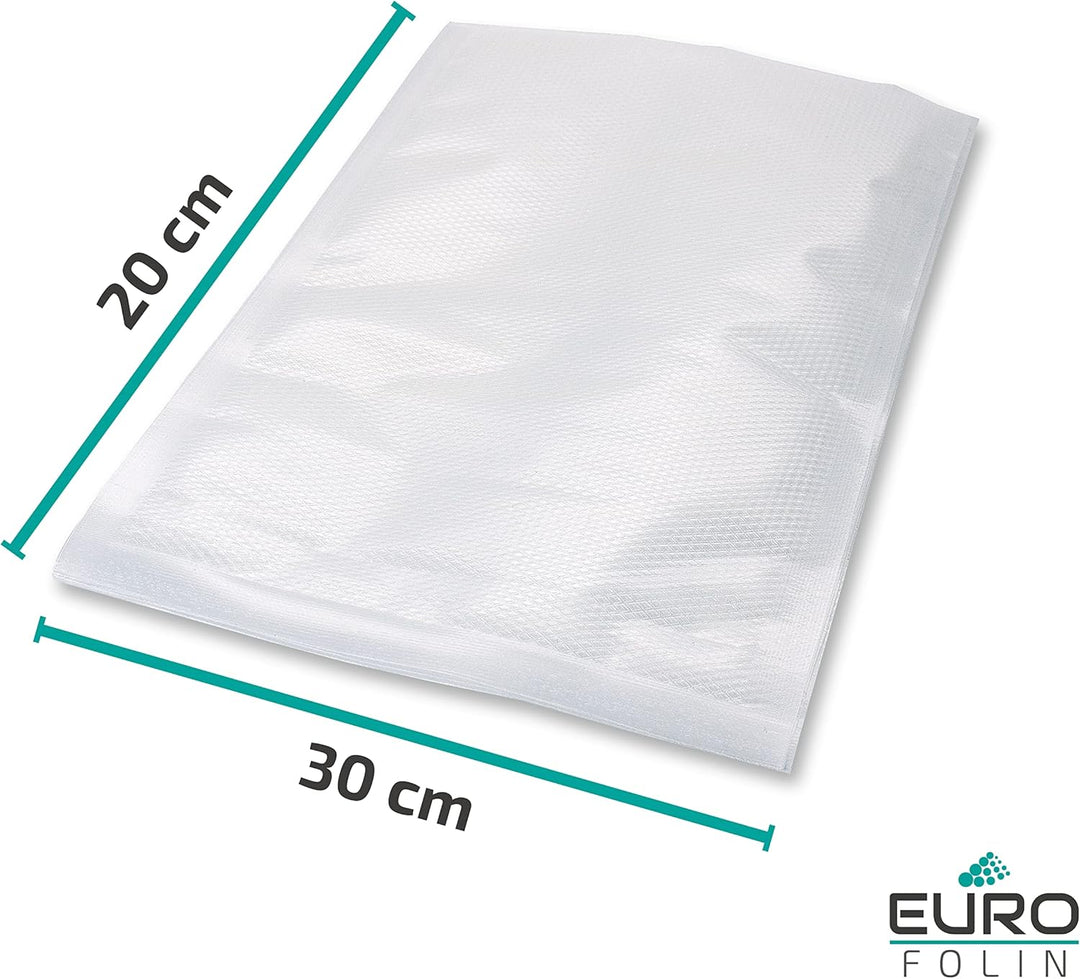 Vakuumbeutel strukturiert für Lebensmittel 20 x 30 cm 100 Stück transparent, für alle Vakuumierer, r