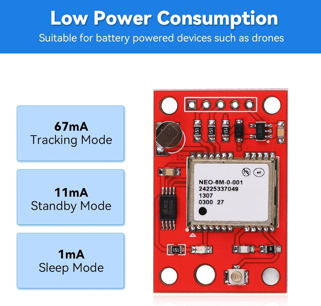 2 Stück GY-NEO6MV2 NEO-6M GPS-Modul Flugsteuerungsmodul unterstützt 3 V-5 V Stromversorgung mit Kera
