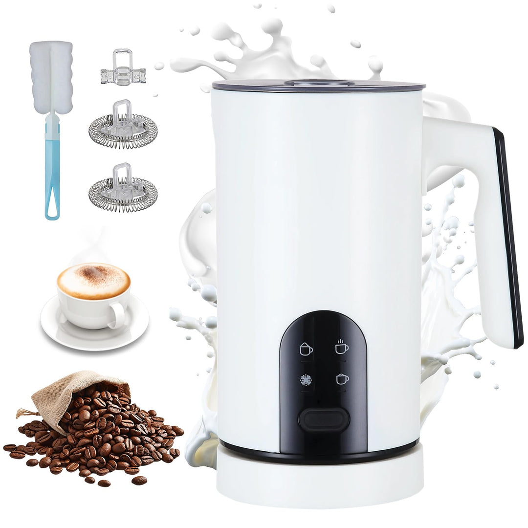 4-In-1 Elektrischer Milchaufschäumer: Automatischer Milchaufschäumer Für Heisse Kalte Milch Automati