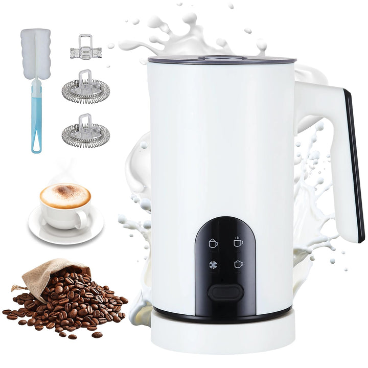 4-In-1 Elektrischer Milchaufschäumer: Automatischer Milchaufschäumer Für Heisse Kalte Milch Automati