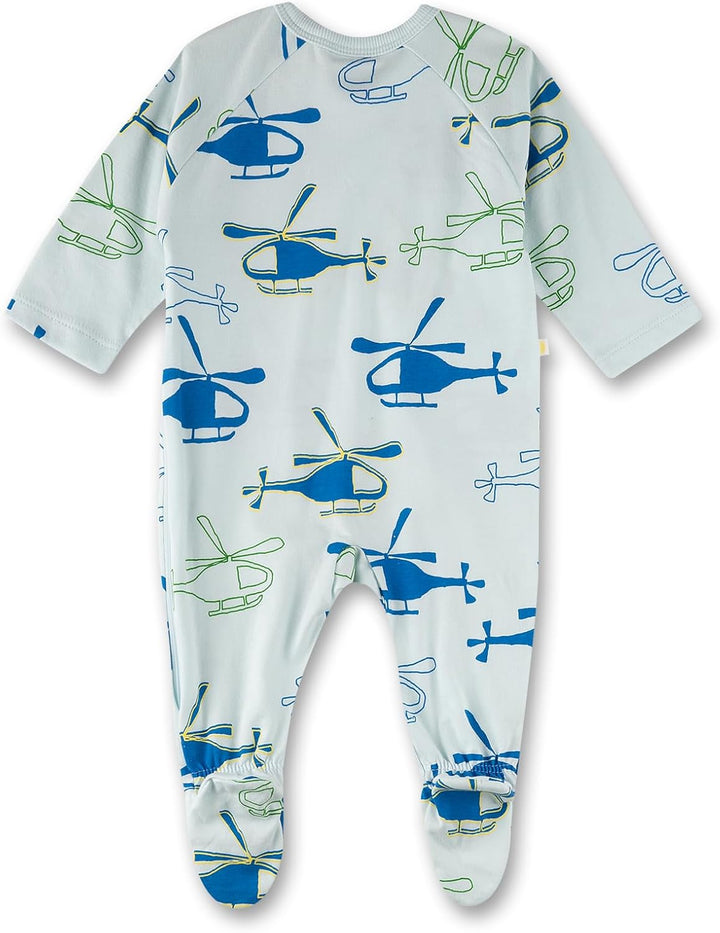 Sanetta Baby-Jungen Strampler/Overall 50 Blue Wind, 50 Blue Wind