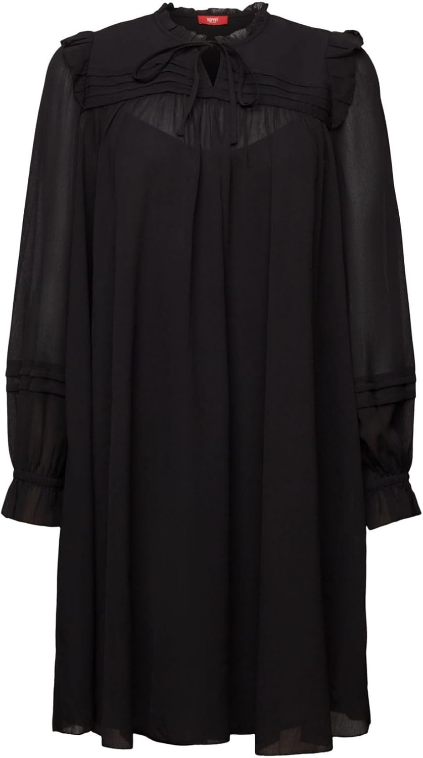Esprit Damen 103ee1e342 Kleid 34 001/Black, 34 001/Black