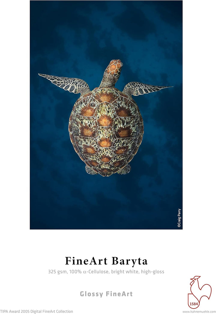 Hahnemühle 10641671 Digital FineArt Baryta Papier, 325 g/m², DIN A4, 210 x 297 mm, hellweiss, 210 x