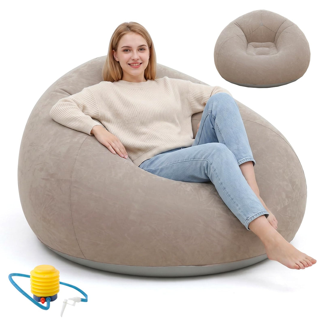Aufblasbares Sessel Sitzsack, Tragbares Aufblasbares Luftsofa, Aufblasbarer Liegestuhl Outdoor Campi