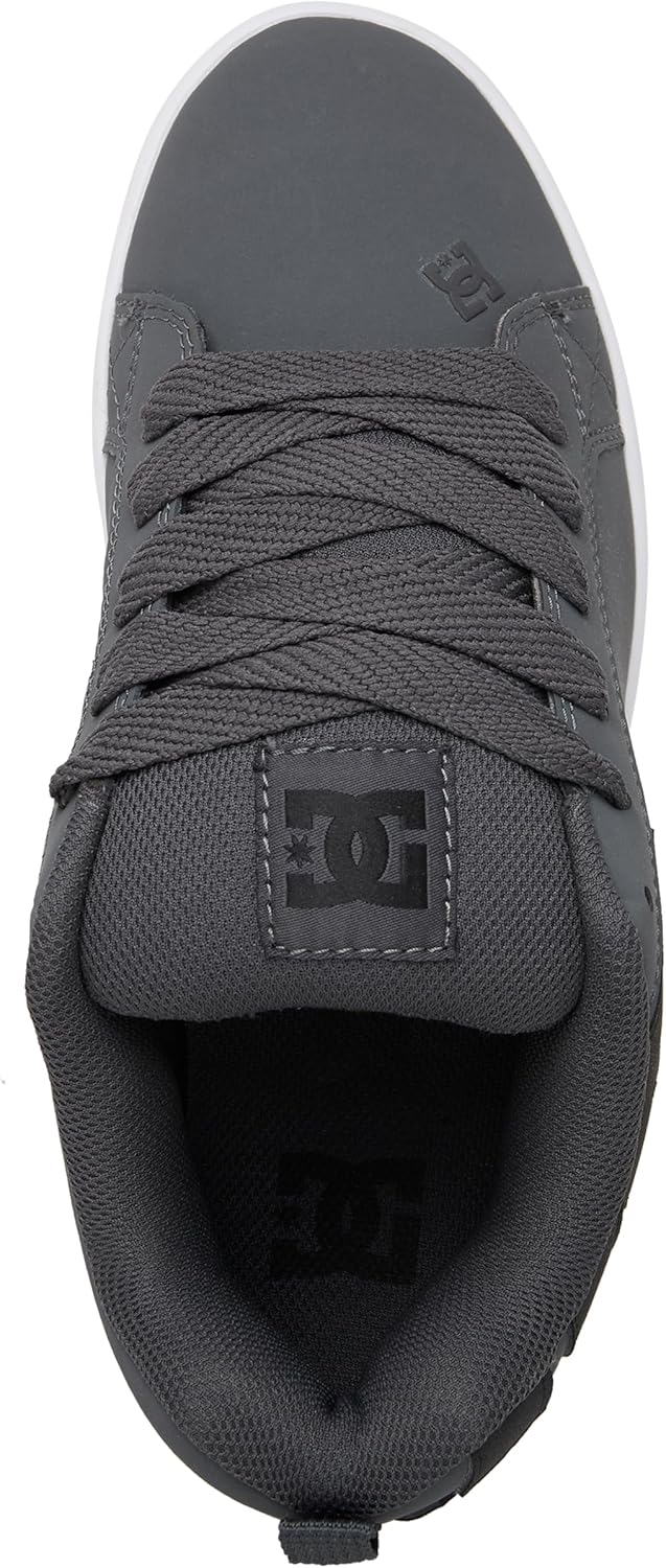 DC Shoes Herren Court Graffik Sneaker, 38.5 EU Dk Grey Black White