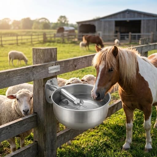 HEEPDD Schwein Tränke Napf,Automatische Tränke für Nutztiere Edelstahl Wassertrinknapf für Schweine,