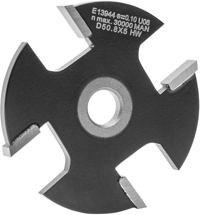 ENT 13944 Scheibennutfräser HW, Schaft (S) 8 mm, Durchmesser (D) 50,8 mm, NL 5 mm, Z4 D=50,8 / NL=5,