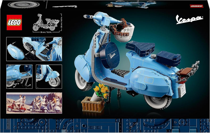 LEGO 10298 Icons Vespa 125 Scooter, italienische Ikone, Modellbausatz, Dekorationsset für Erwachsene