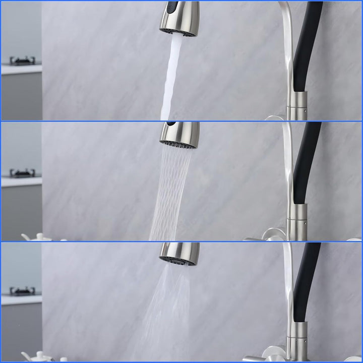 Wasserhahn Küche Wandmontage,180° Drehbar Silikon In Lebensmittelqualität Wand Küchenarmatur Wandarm