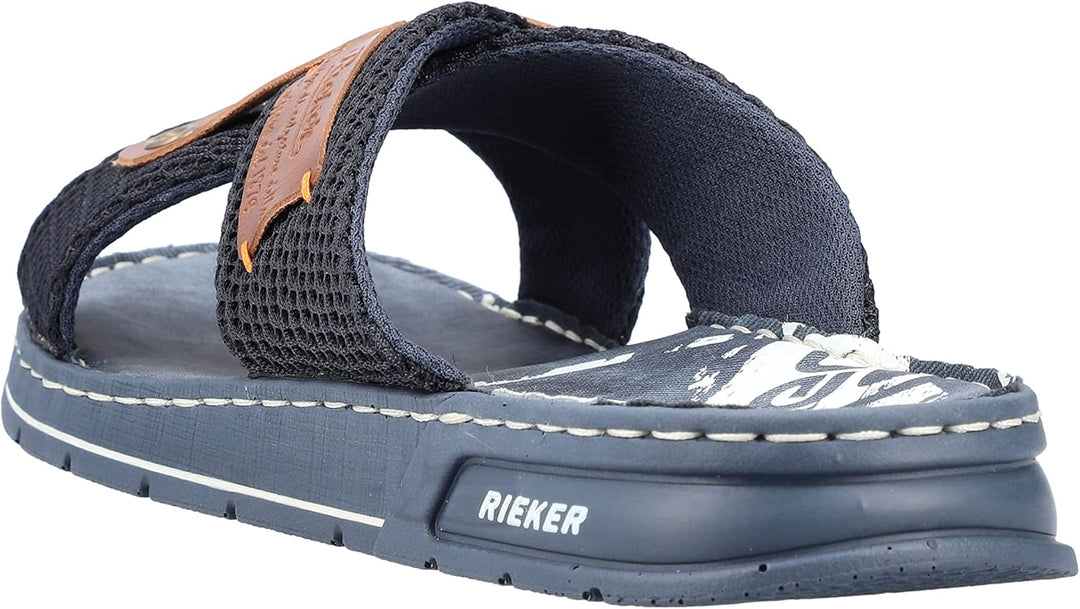 Rieker Herren 21239 Pantolette 40 EU Blau, 40 EU Blau