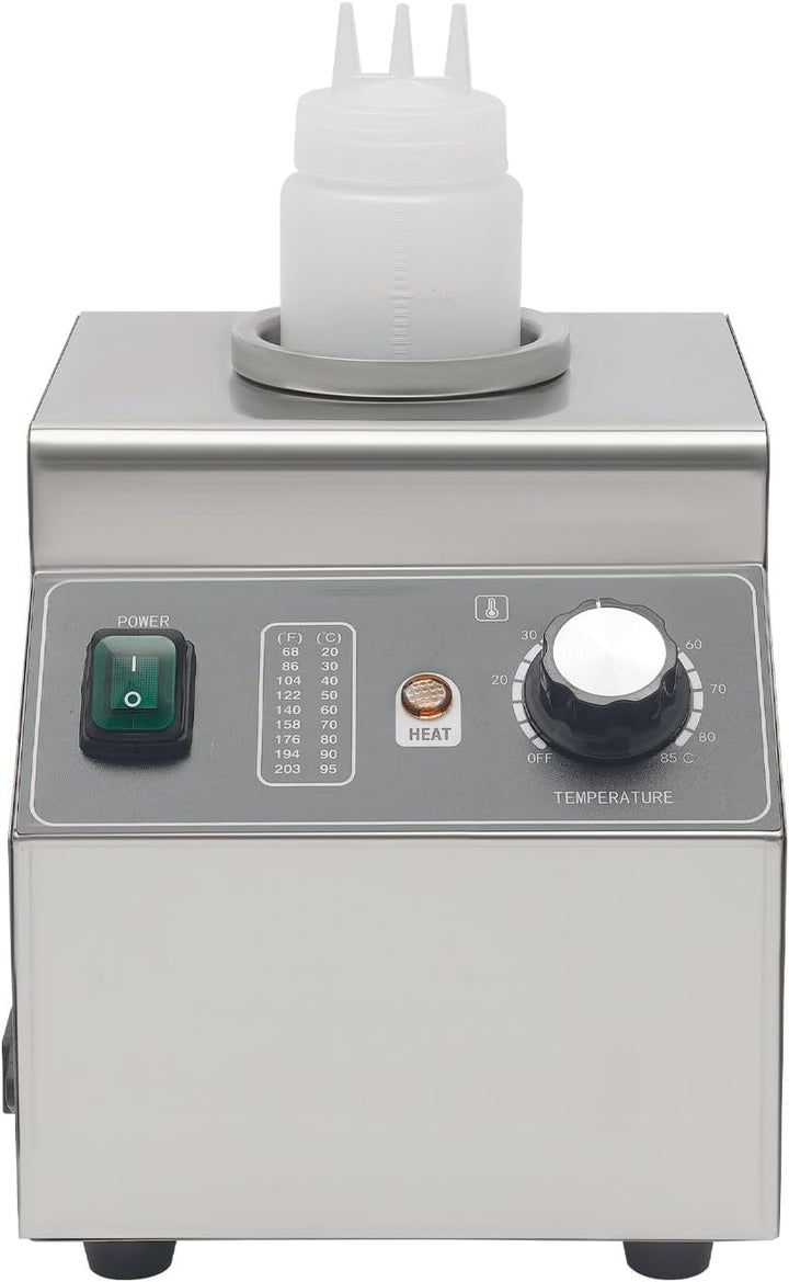 Sossenwärmer Saucenwärmer, 1x Quetschflaschen Edelstahl warmhalten 30-85 °C 80 W, Saucenspender Sauc