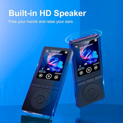 MP3 Player Bluetooth 5.0, 32GB MP3-Player, 2,4 Zoll Farbbildschirm,mp3 Player mit Kopfhörer,FM-Radio