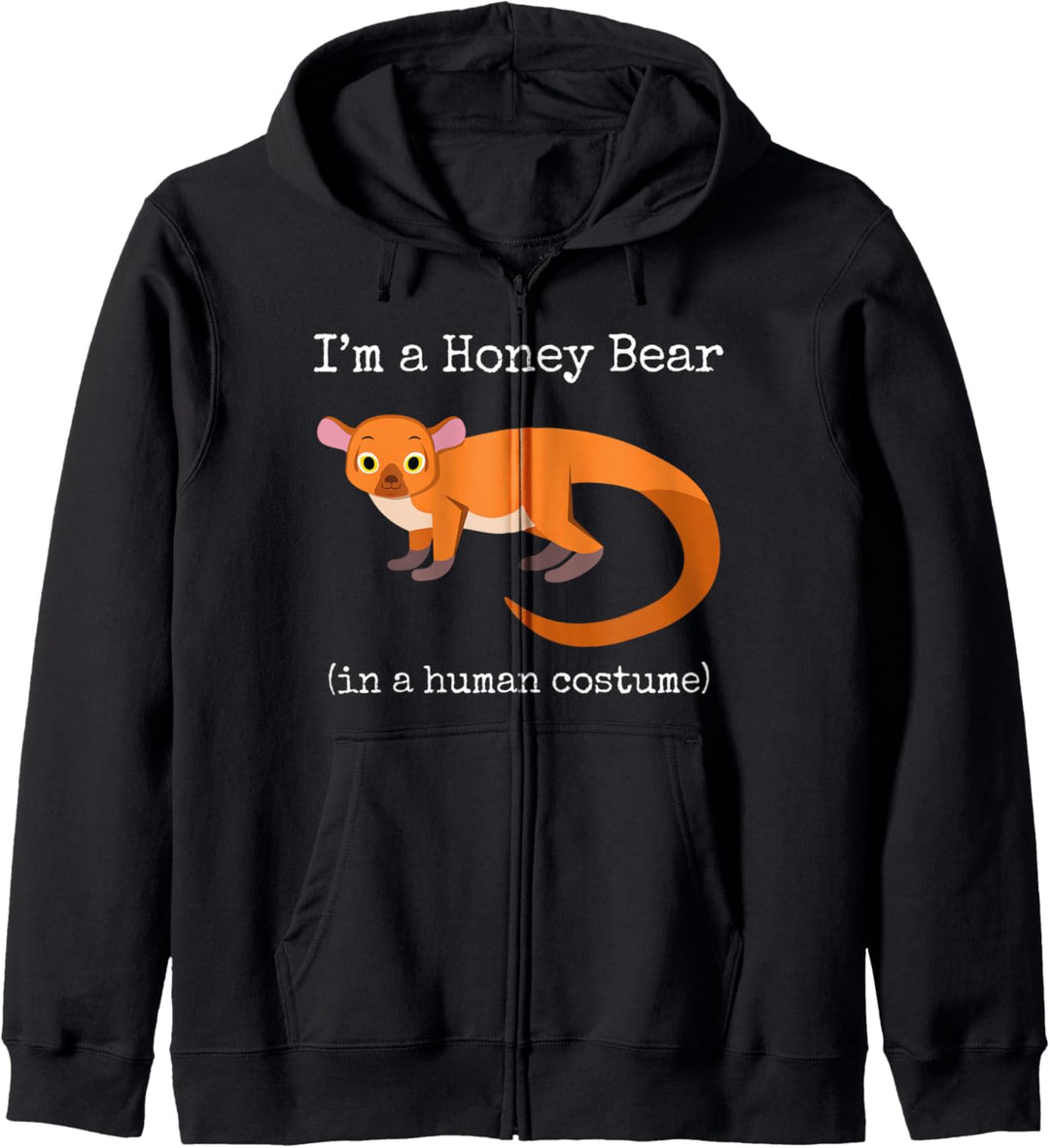 Honigbär Kostüm Ich bin ein Honigbär Menschenkostüm Lustig Kapuzenjacke