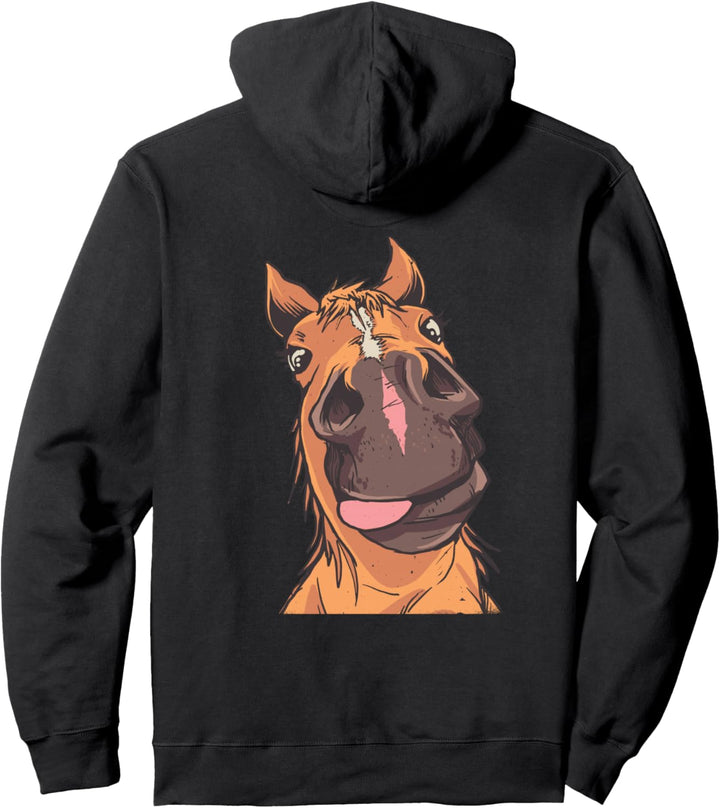 Lustig Pferdekopf Pferd Reiter Pferdebesitzer Pferde Pullover Hoodie