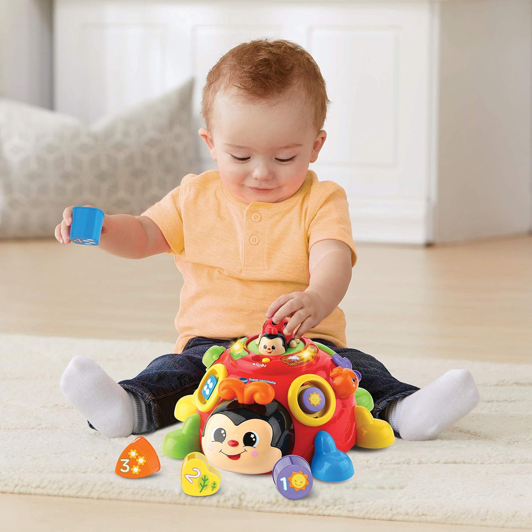 VTech – Super Marienkäfer – Formen zum Einbauen – 2 Spielmodi – Version FR Neue Version des Marienkä