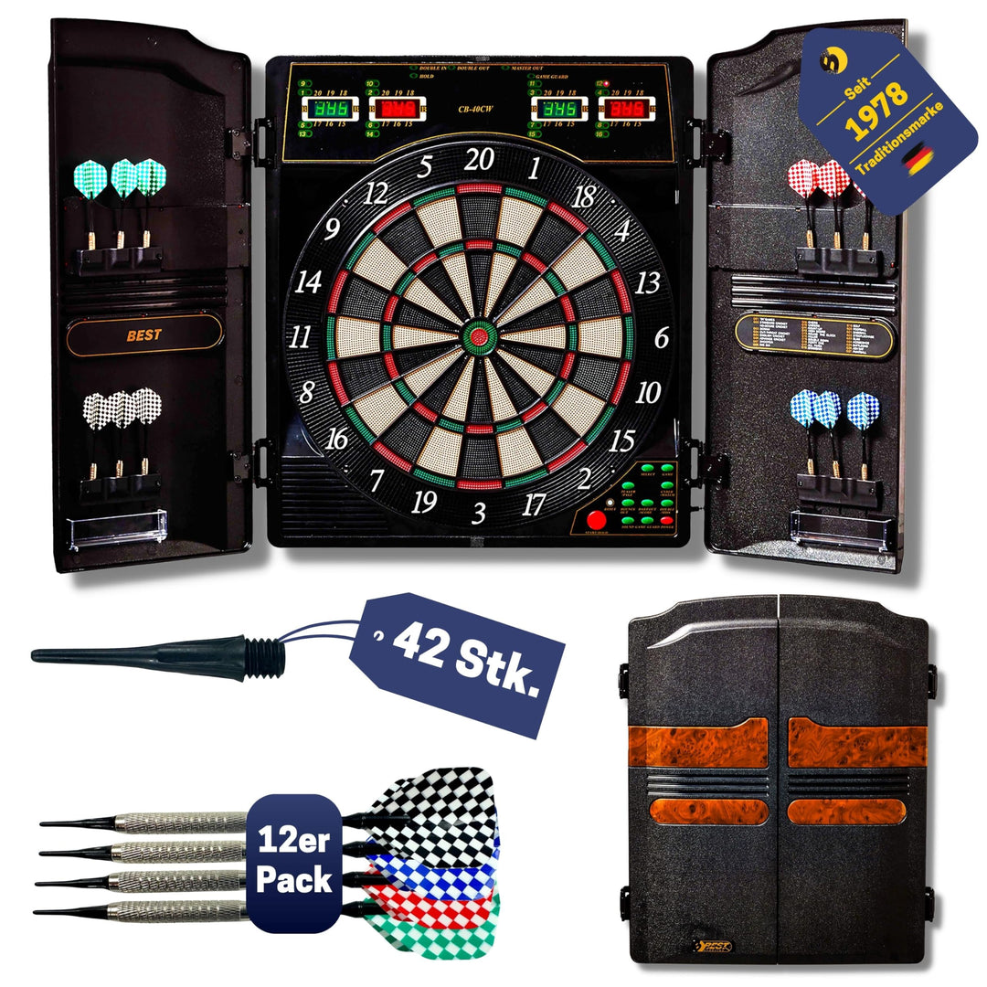 Best Sporting Dartscheibe elektronisch Oxford Evolution I Dartscheibe elektronisch mit LED-Anzeigen