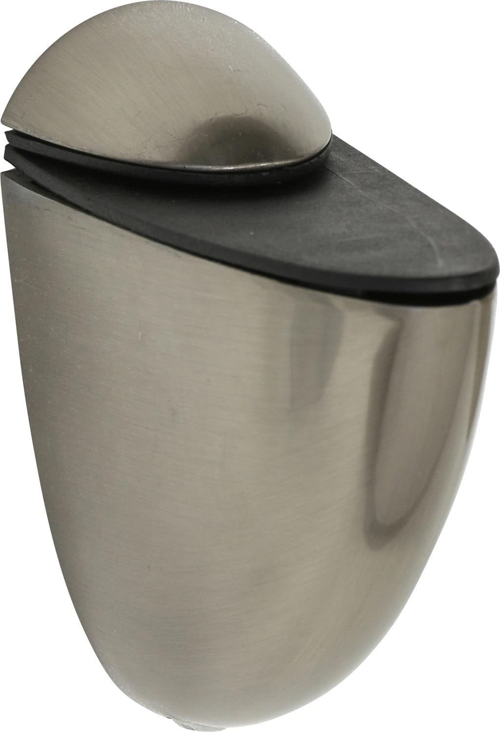 ib style® Glasregal HALBRUND 8mm |inkl. Clip CLASSICO Edelstahloptik | 2 Dekore |KLAR |60 x 15 cm 8m