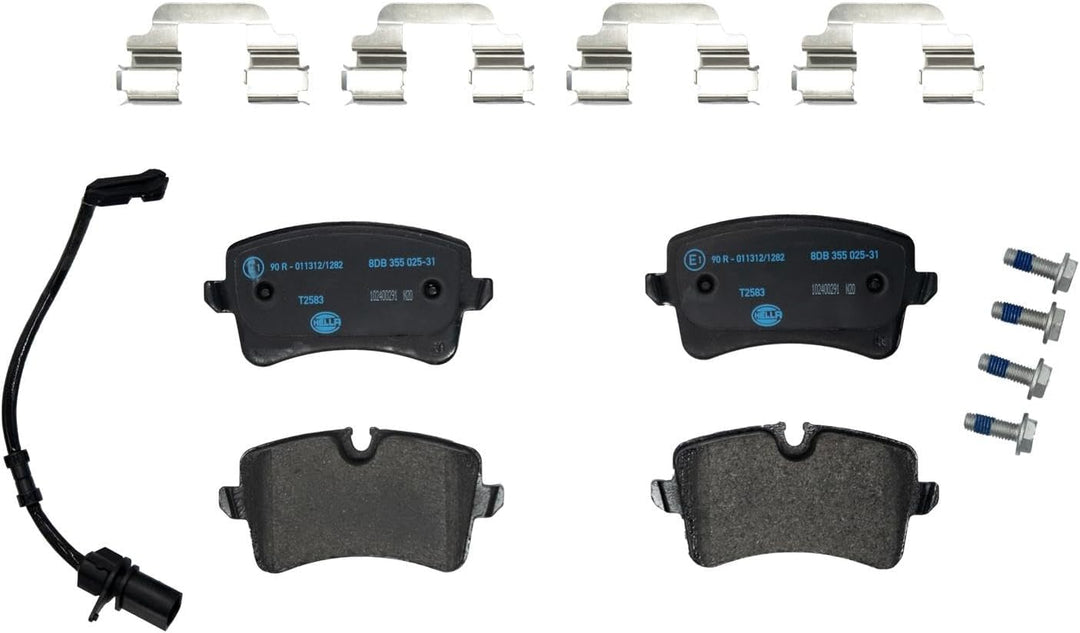 HELLA PAGID 8DB 355 025-311 Bremsbelagsatz - T2583 - Dicke/Stärke: 17.5mm - Bremssystem: Lucas - ink