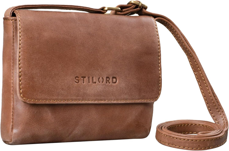 STILORD "Audrey Handtasche Damen Leder Klein Elegante Umhängetasche für Frauen Mini Crossbody Bag Sc