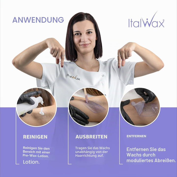 Italwax Top Line Orchid - 750g - Waxing Perlen für Haarentfernung – Duft Orchidee - Synthetische For