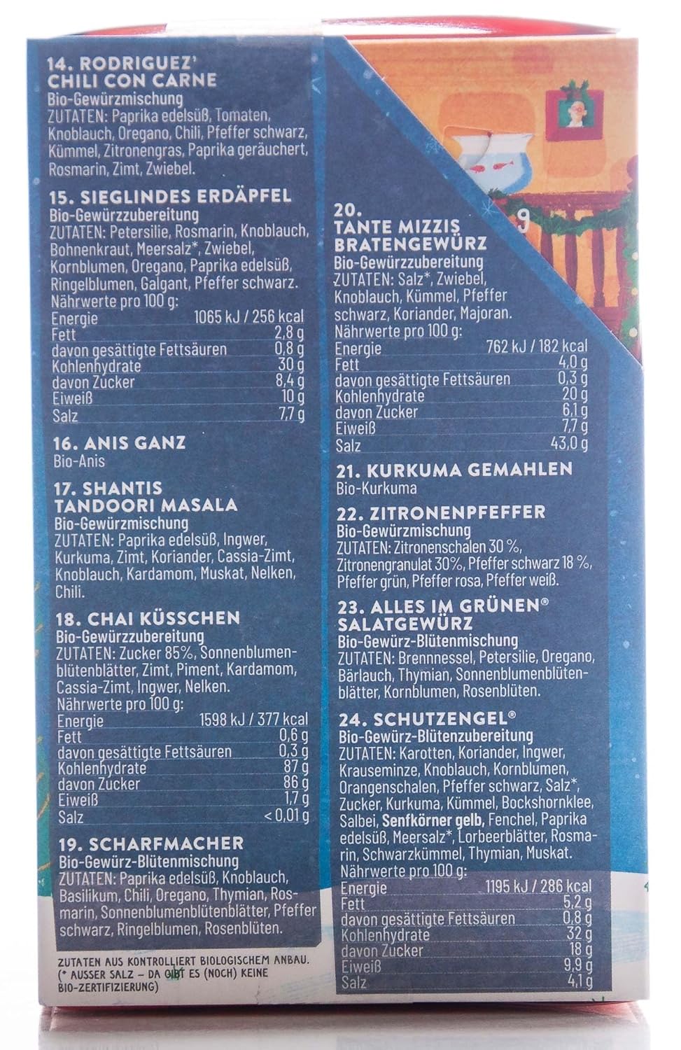 Sonnentor Bio Gewürz Adventkalender (1 x 118 gr), 1 x 118 gr