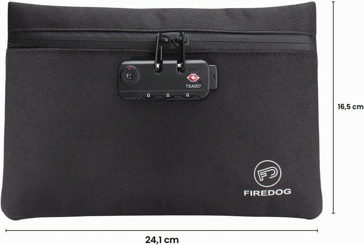 Firedog Geruchsdichte Tasche mit Schloss, 15,2 x 22,9 cm, geruchsdichte Tasche für Reiseaufbewahrung