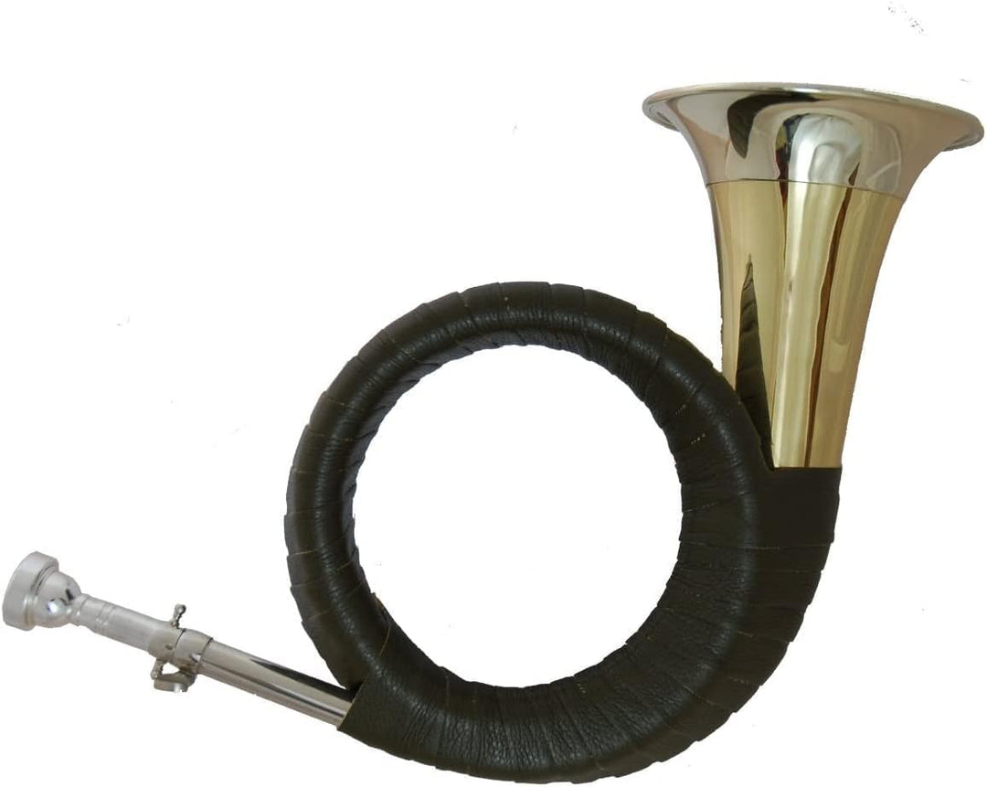 Tuyama® TJG-202 Classic - Jagdhorn Fürst-Pless-Horn in B Posthorn Horn + Halali Jagdhornschule (Star