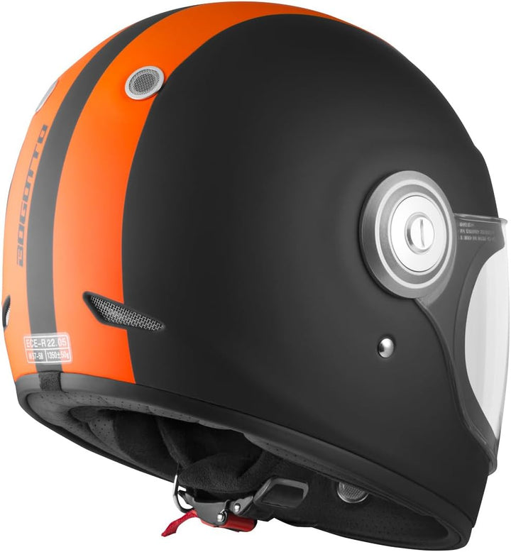 Bogotto V135 D-R2 Helm XL schwarz matt/orange, XL schwarz matt/orange