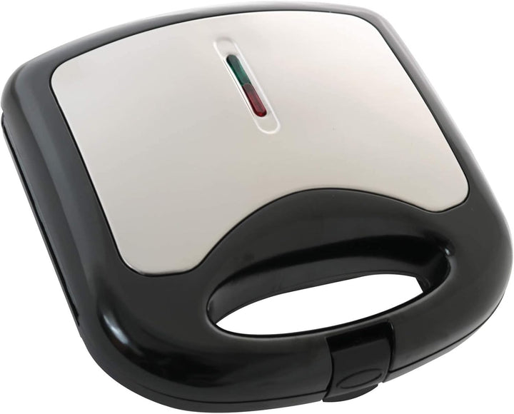 Deski Sandwichmaker 750 Watt Schwarz silber Sandwichtoaster Maker
