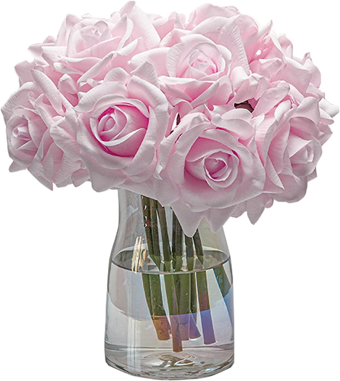 Künstliche Rosen, einzelner Stiel, 10 Stück, künstliche Seidenblumen, Blumenstrauss, fühlt Sich echt