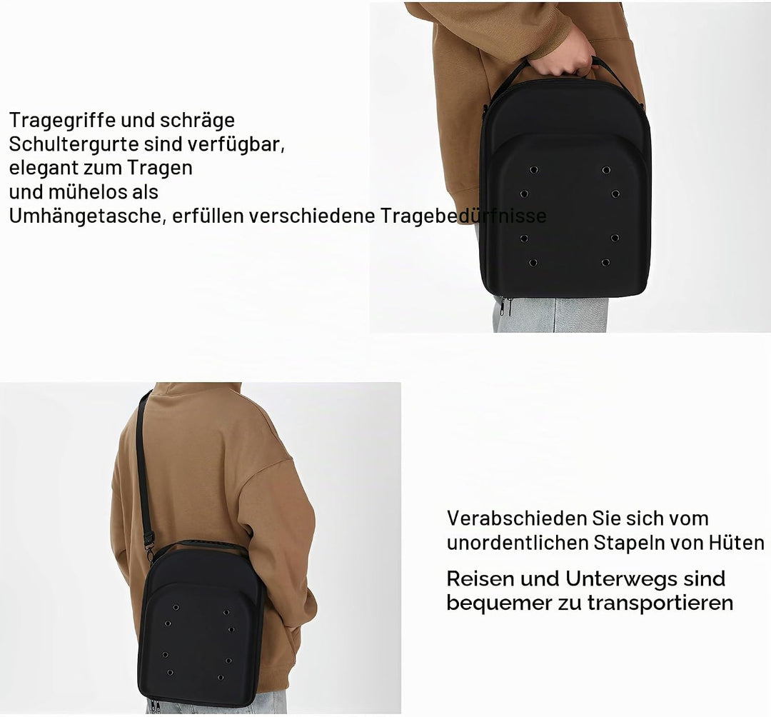 XSQD Baseball Cap Aufbewahrungs Box, Kann 6 Baseballkappen, Atmungsaktive und Verschleissfeste Hutbo