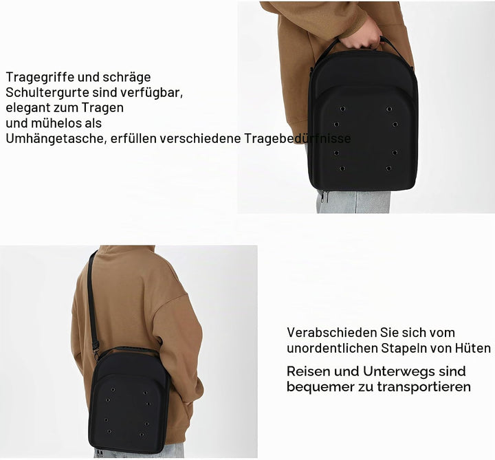 XSQD Baseball Cap Aufbewahrungs Box, Kann 6 Baseballkappen, Atmungsaktive und Verschleissfeste Hutbo