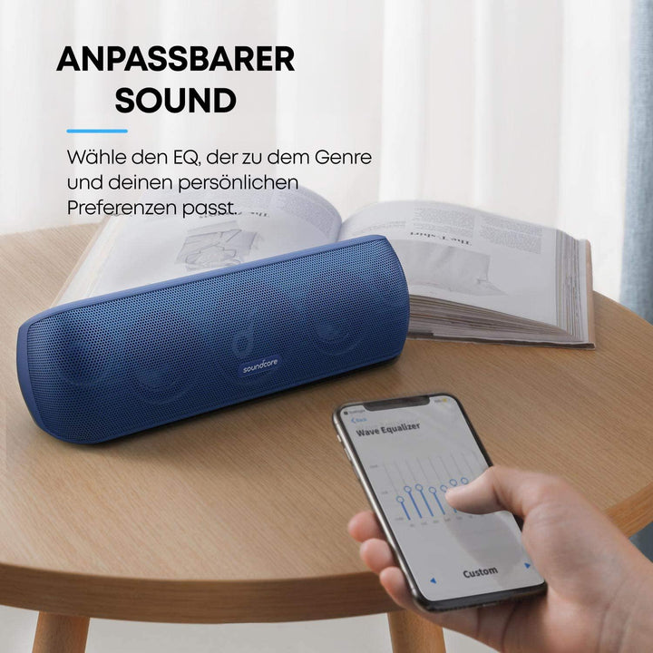 soundcore Motion+ Bluetooth HiFi Lautsprecher mit Hi-Res 30W Audio, Intensiver Bass, Kabelloser, mit