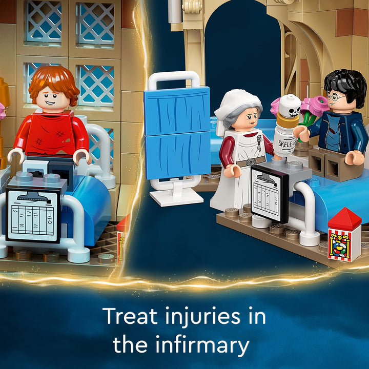 LEGO 76398 Harry Potter Hogwarts Krankenflügel, Schloss-Spielzeug mit Minifiguren aus Der Gefangene