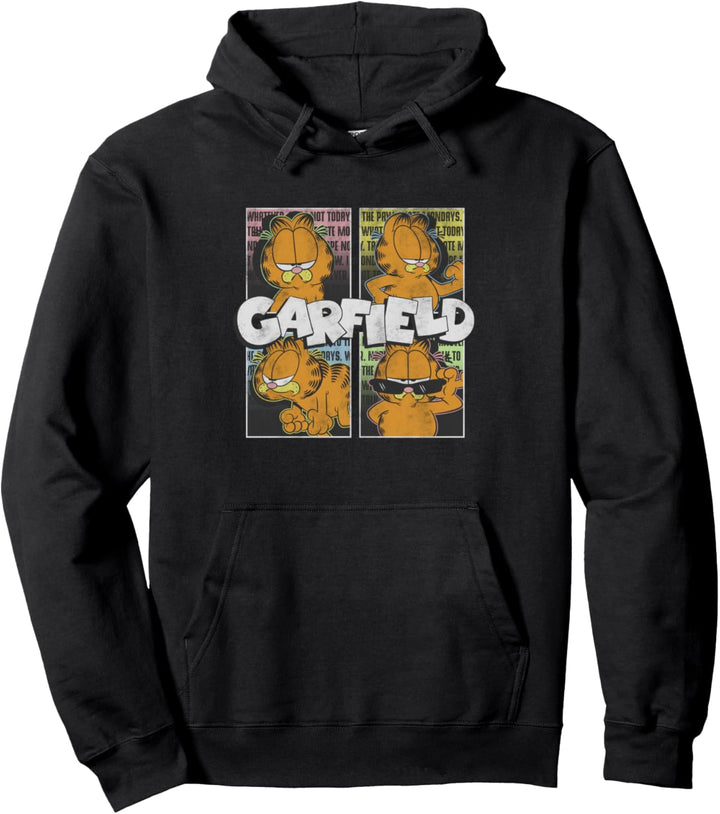Garfield Many Garfield Moods 4 Grid Pullover Hoodie