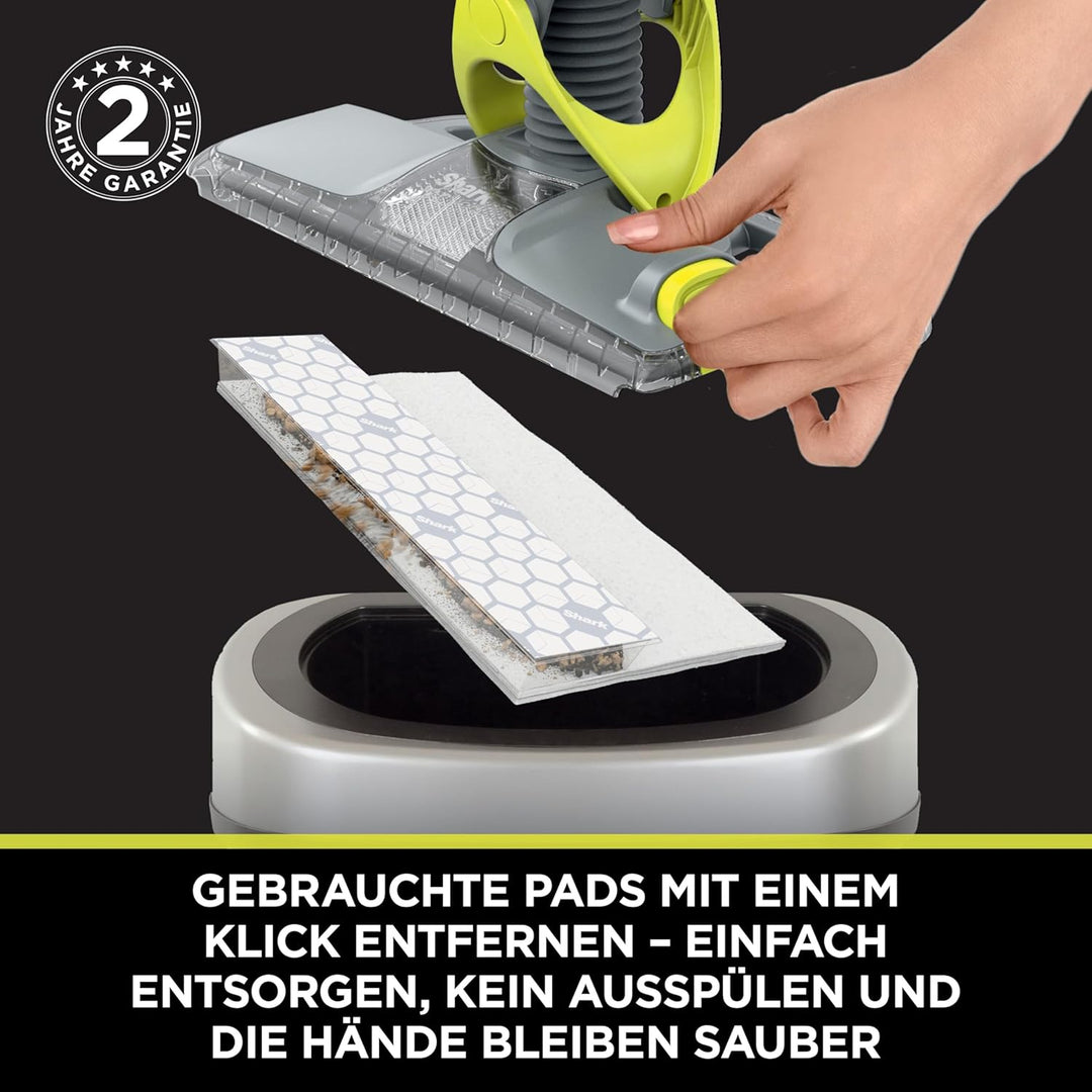 Shark VacMop Akku-Staubsauger und Wischer mit Sprühfunktion für Hartböden, 2-in-1 Sprühwischer und S